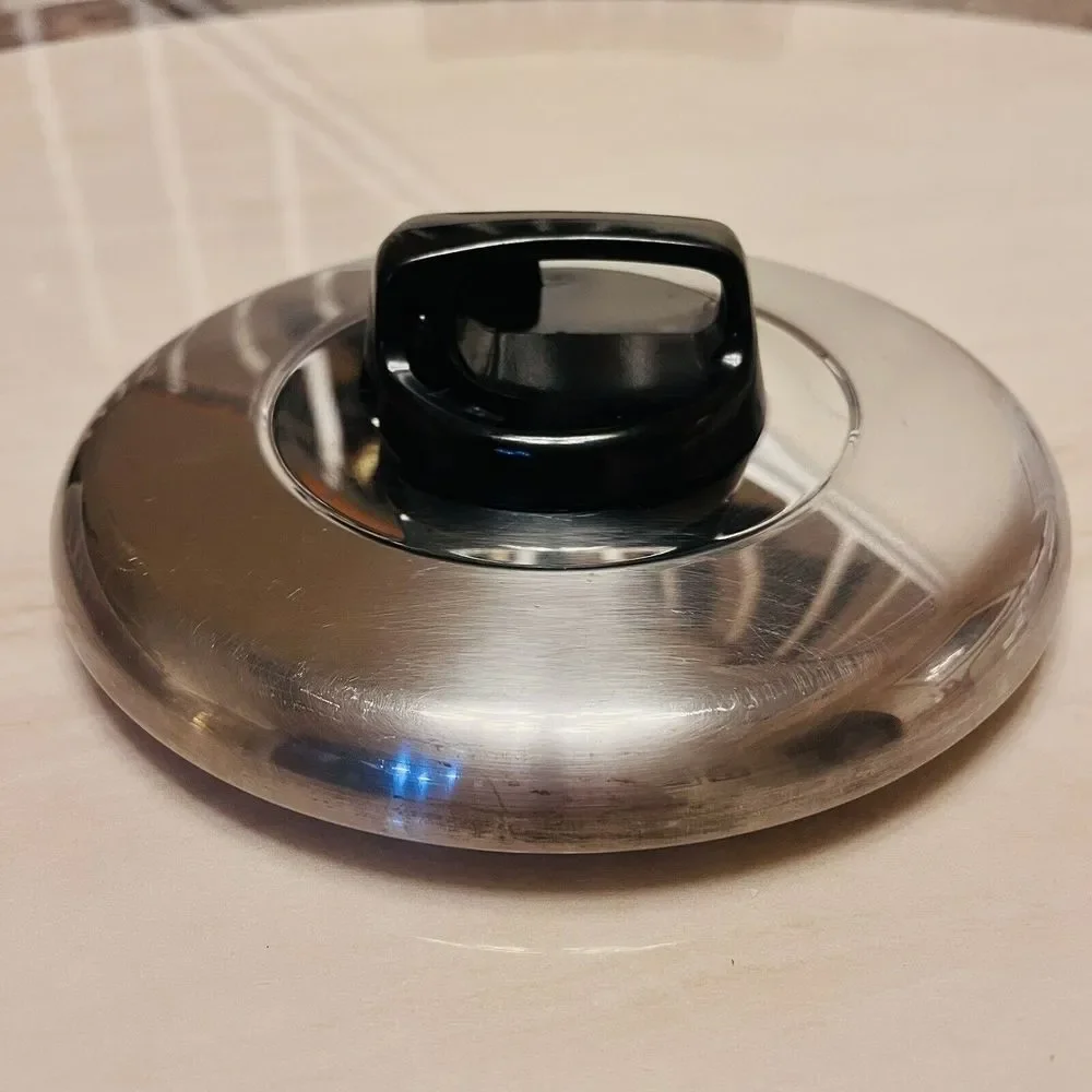 Vintage T-Fal Adjustable Vent Slide Pot Lid Stainless Steel 7